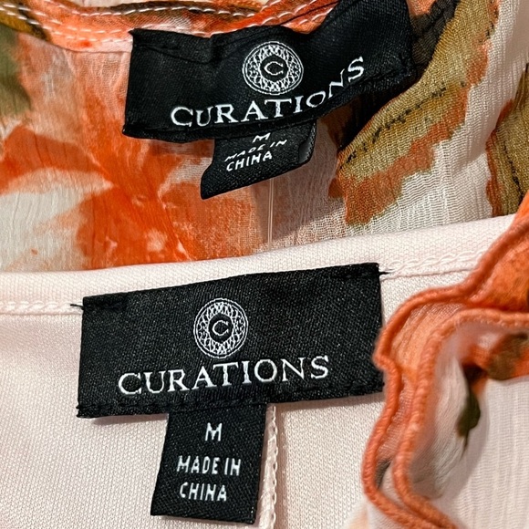 CURATIONS medium sheer floral print lined long maxi dress can be coverup as well - Picture 8 of 13